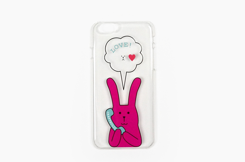 Character Jacket for iPhone 6 (PINK RAB)